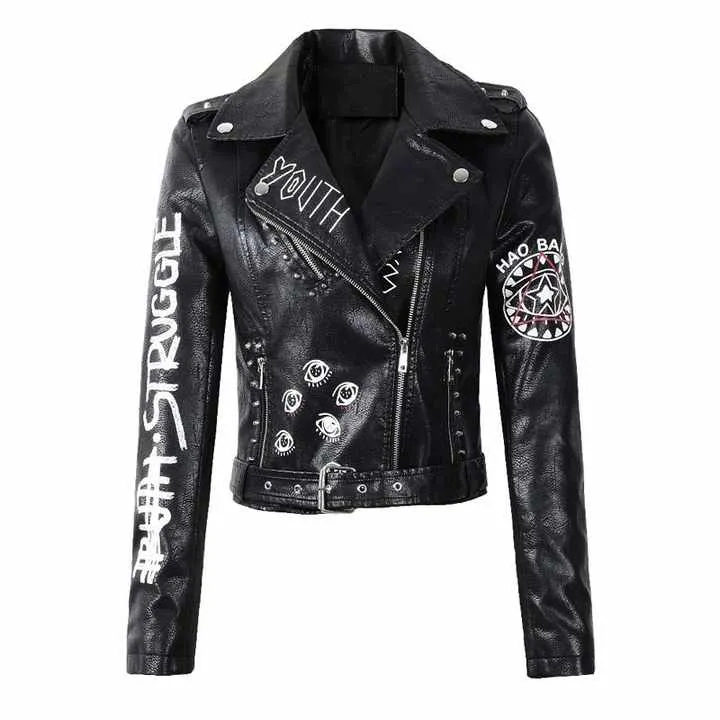 سترة جلدية نسائية عالية الجودة ,High quality women's leather jacket