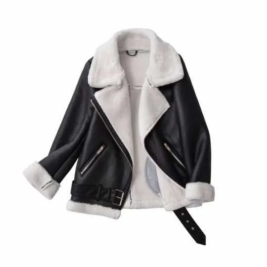 جاكيت جلدي نسائي ,Women's leather jacket