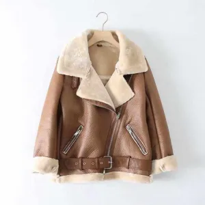 جاكيت جلدي نسائي ,Women's leather jacket