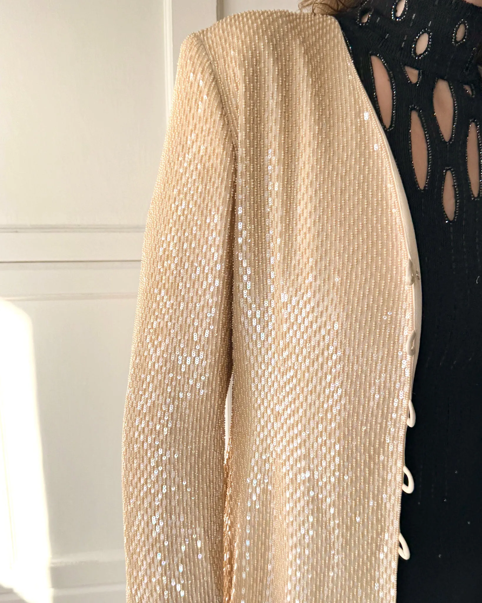 90s Escada Heavily Beaded Jacket | M
