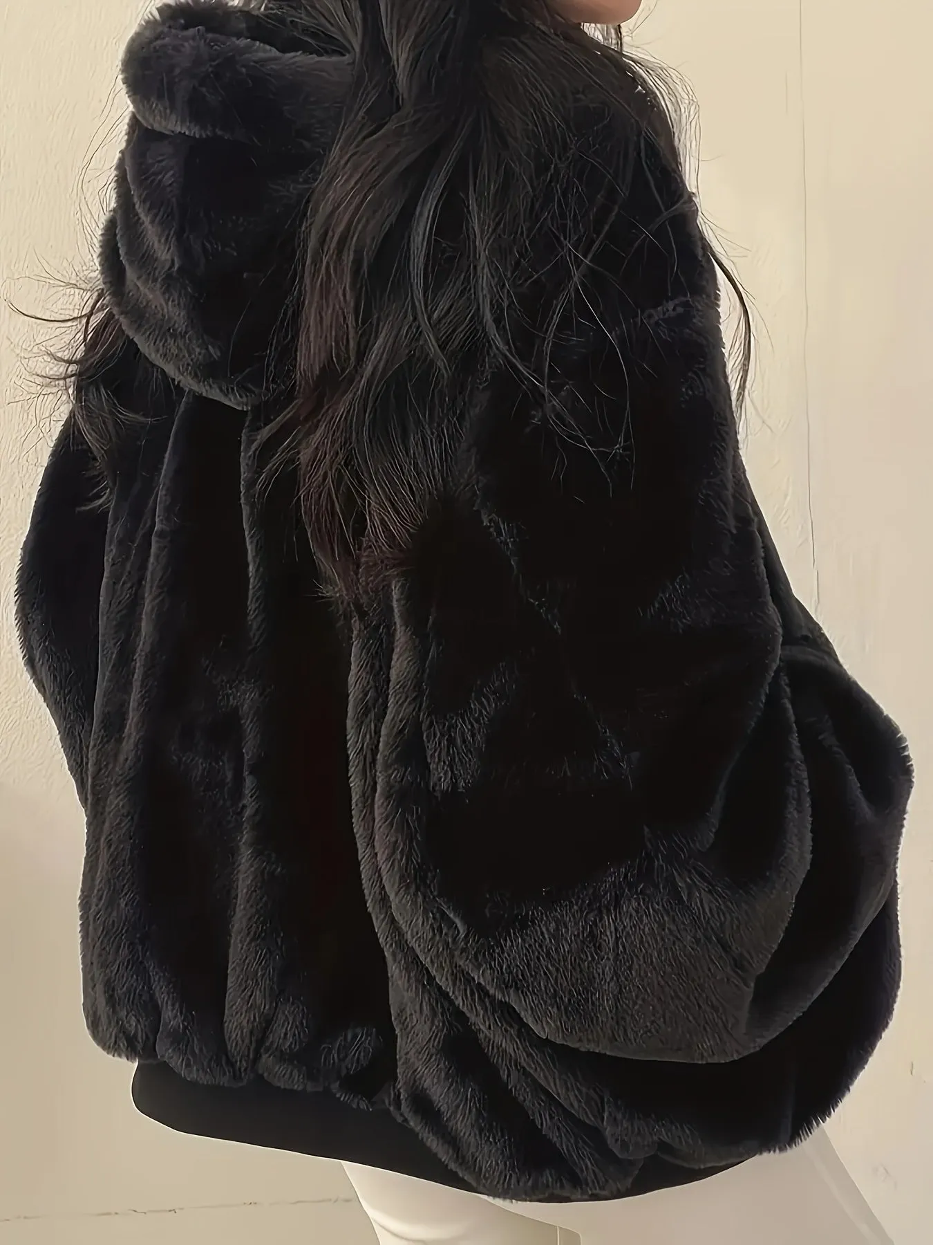 Abigail  Reversible Faux Fur Hooded Jacket