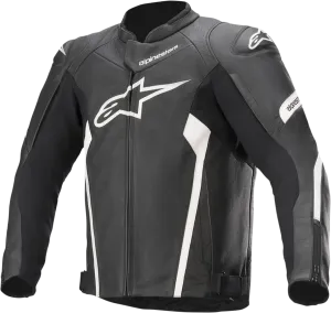 ALPINESTARS Faster v2 Leather Jacket - Black/White - US 38 / EU 48 3103521-12-48