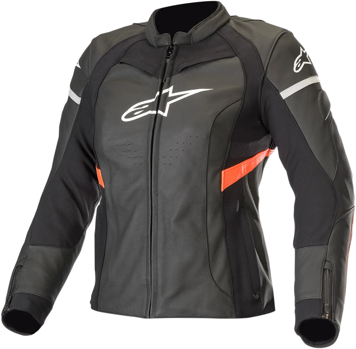 ALPINESTARS Stella Kira Leather Jacket - Black/Red - US 14 / EU 50 3112019-1030-50