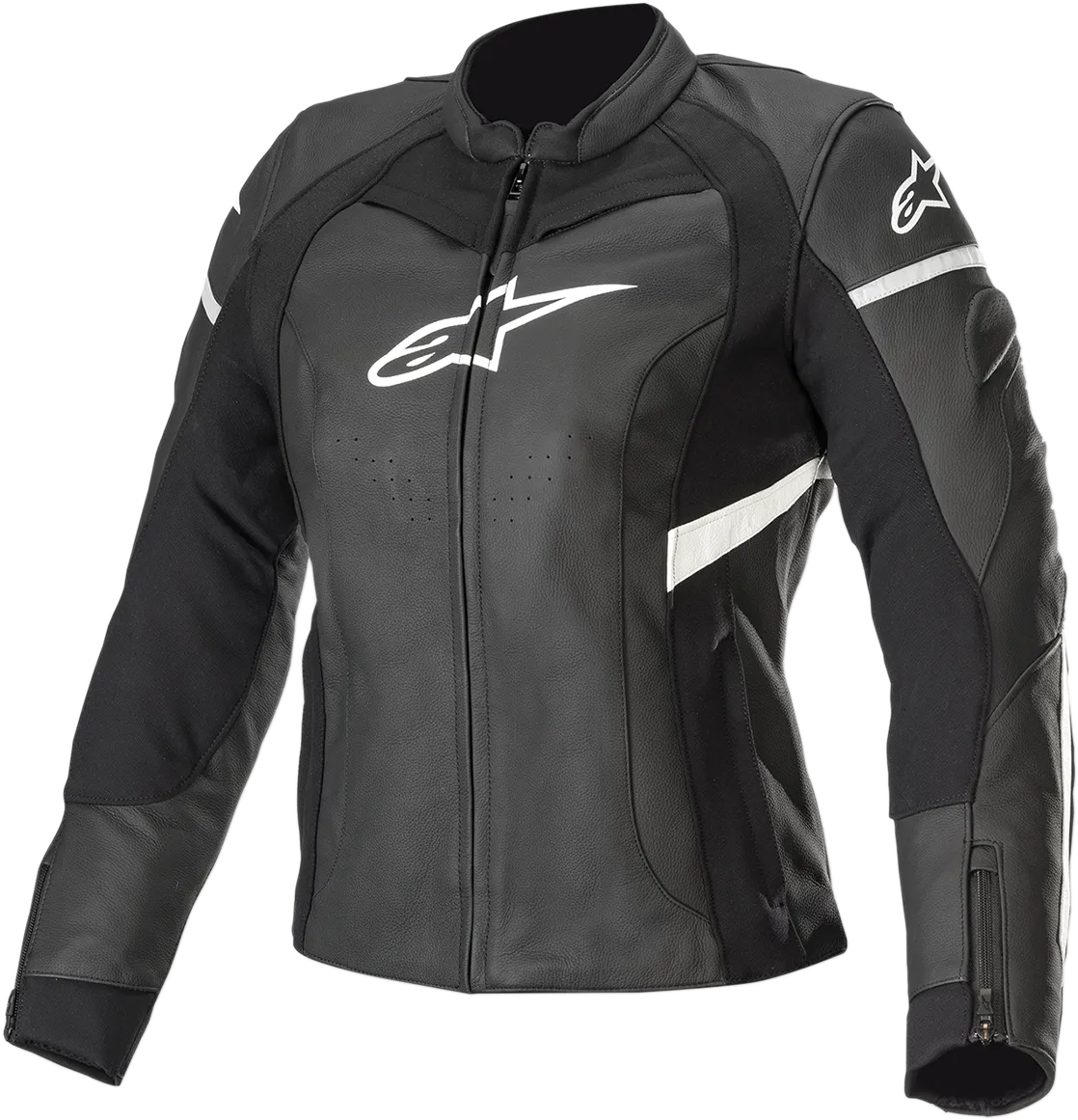 ALPINESTARS Stella Kira Leather Jacket - Black/White - US 10 / EU 46 3112019-12-46