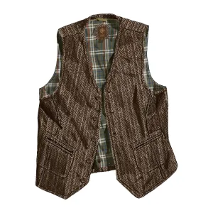 Back East Herringbone Vest