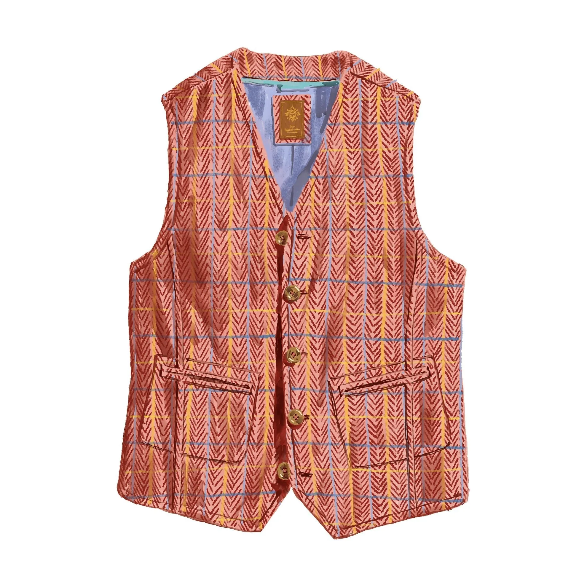 Back East Herringbone Vest