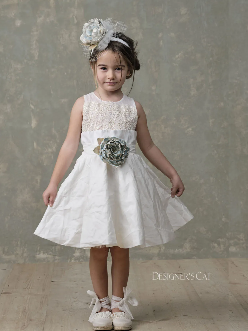 Baptism Dress for girl-ROZALIN ivory
