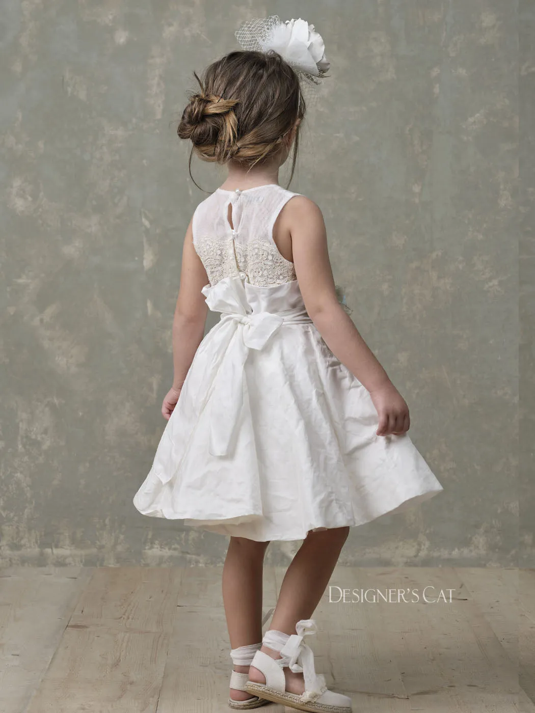 Baptism Dress for girl-ROZALIN ivory
