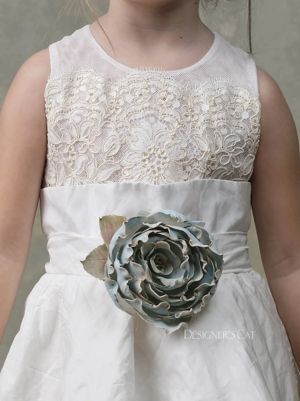 Baptism Dress for girl-ROZALIN ivory