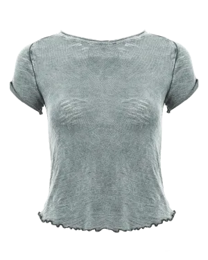 Be My Baby T-Shirt in Washed Army