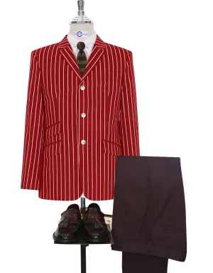 Boating Blazer | Red Striped Blazer For Man