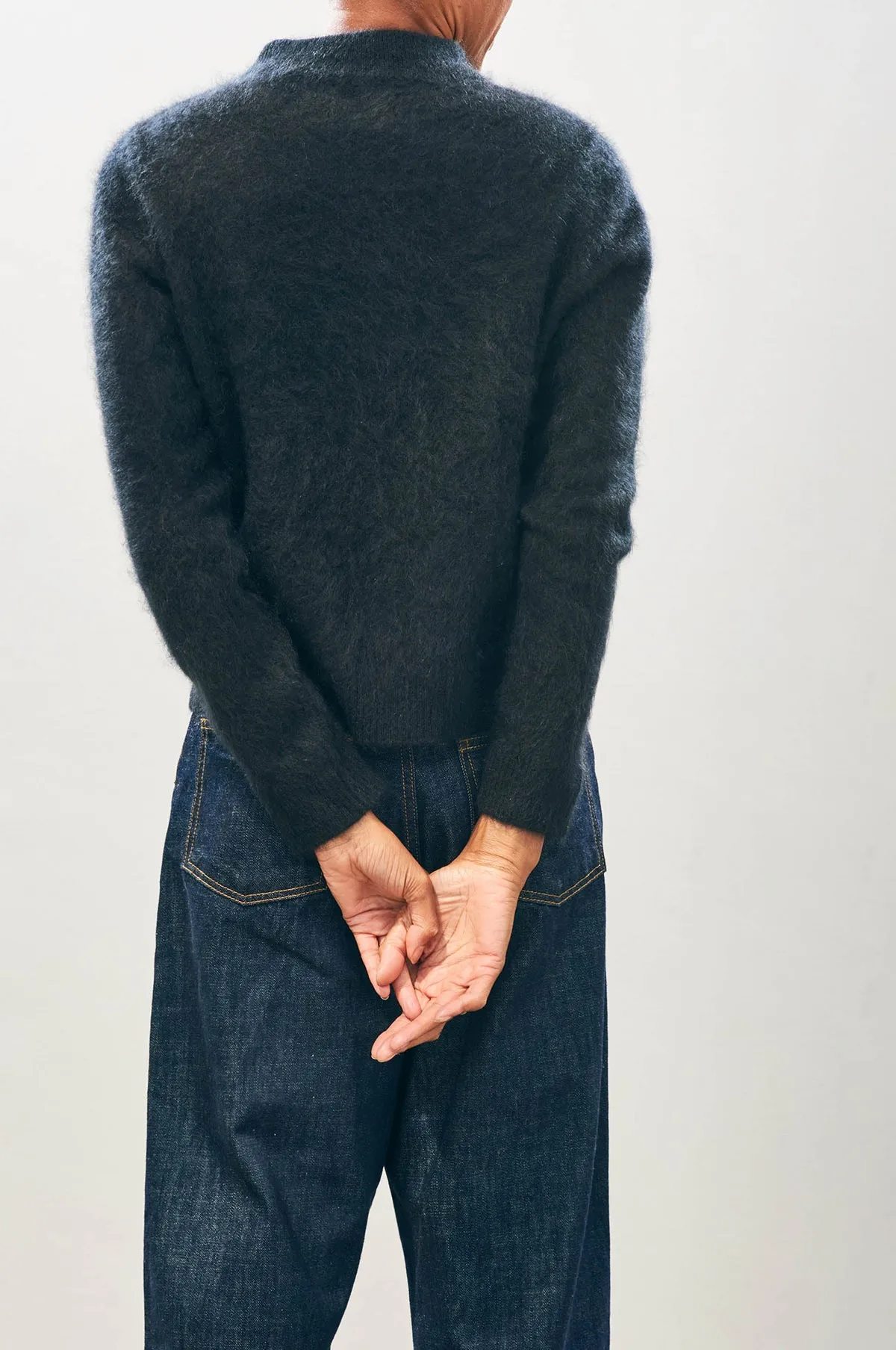 Brushed Turtle Knit Black