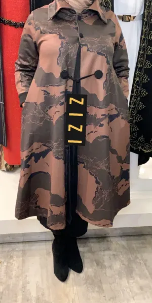 Canab Umbrella Coat - Olive/Taupe