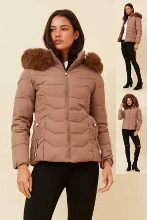 Chloe Hood Jacket Mocha