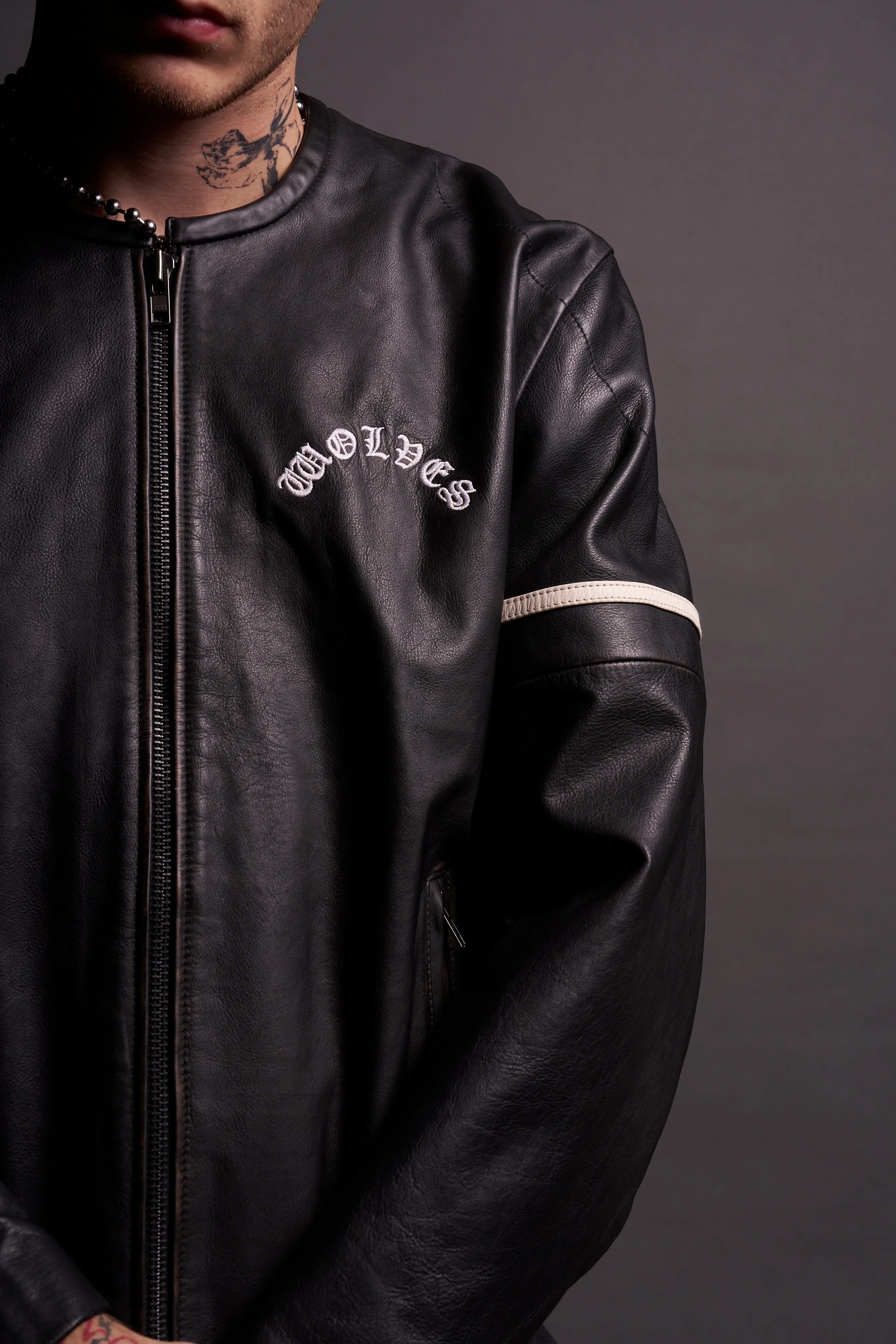 Chopper Jesse Biker Jacket in Black