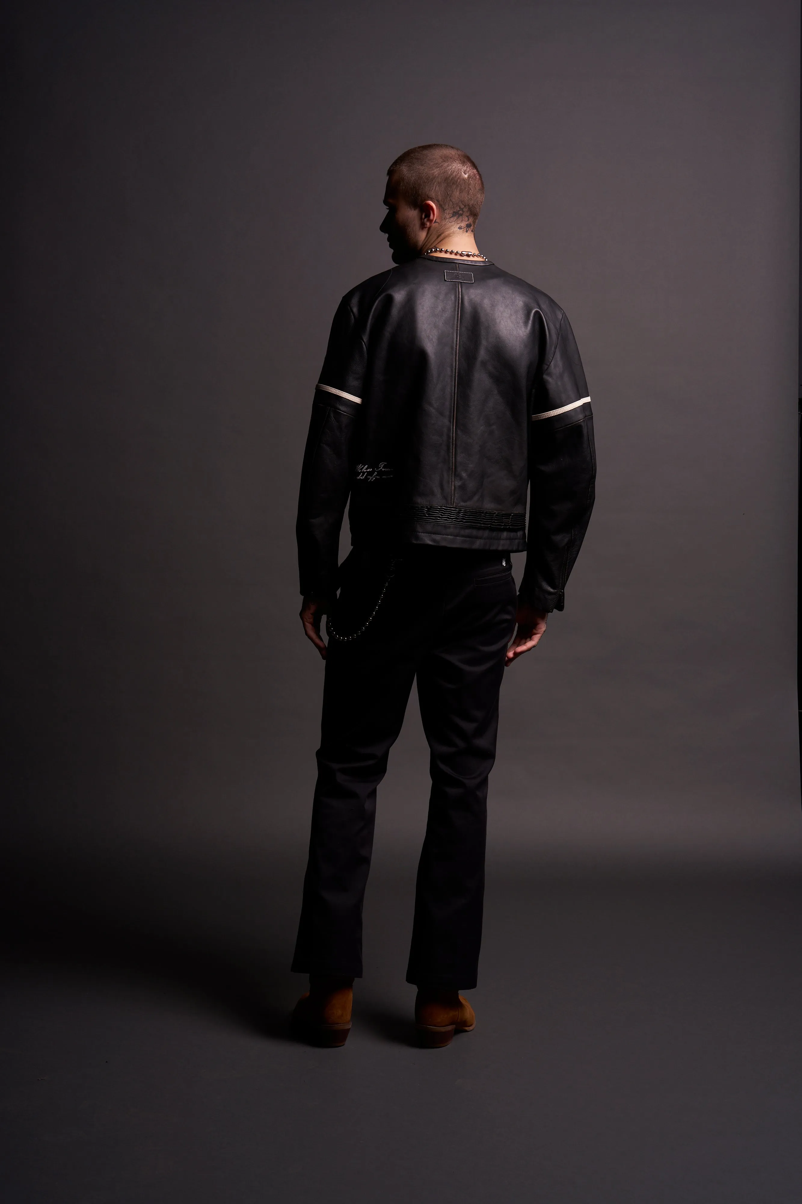 Chopper Jesse Biker Jacket in Black