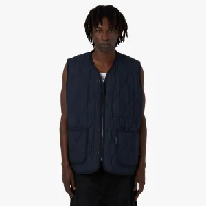 COMME des GARÇONS HOMME Herringbone Quilted Vest / Navy