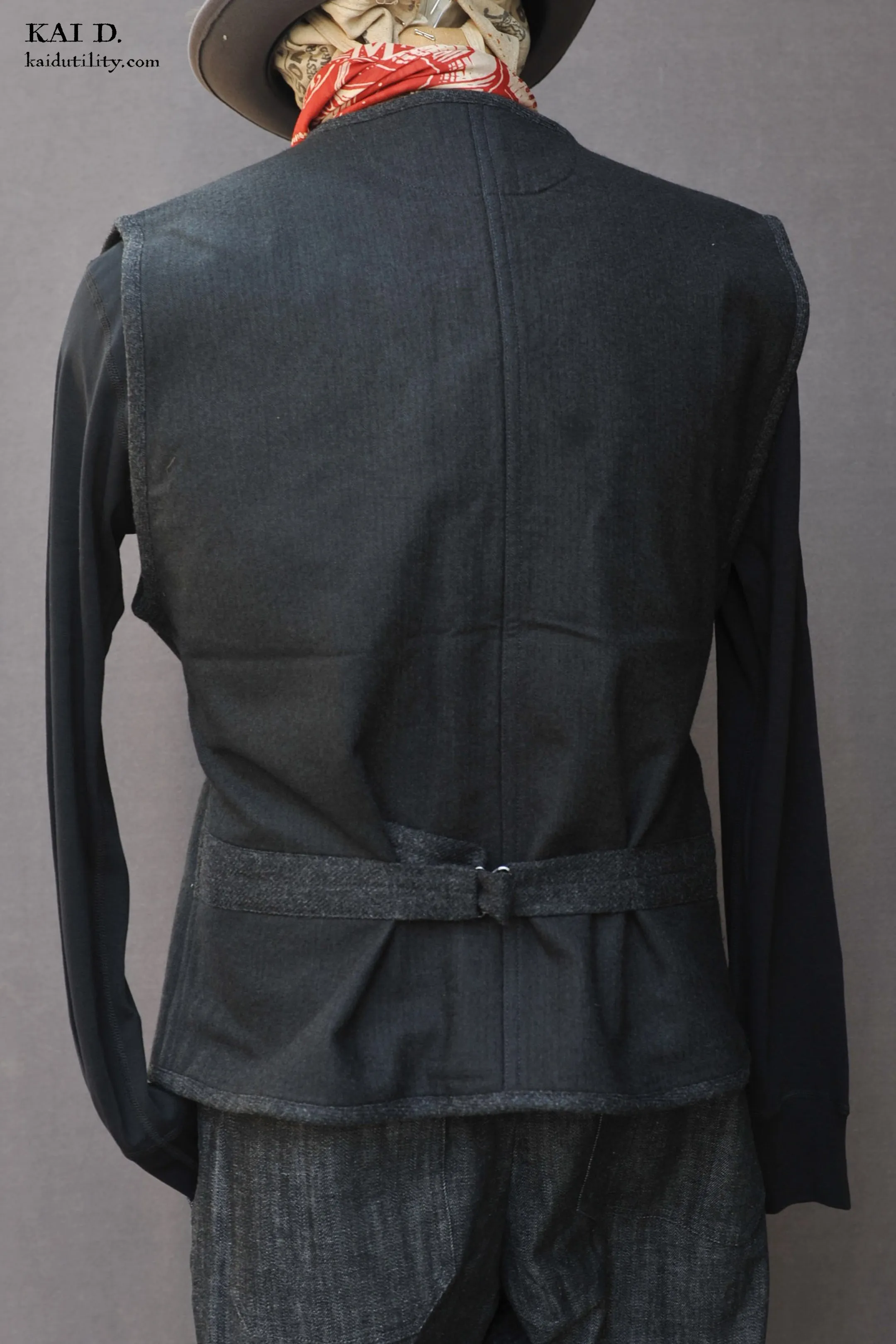 Cruiser Vest (longer version) - Boiled Wool - M, L