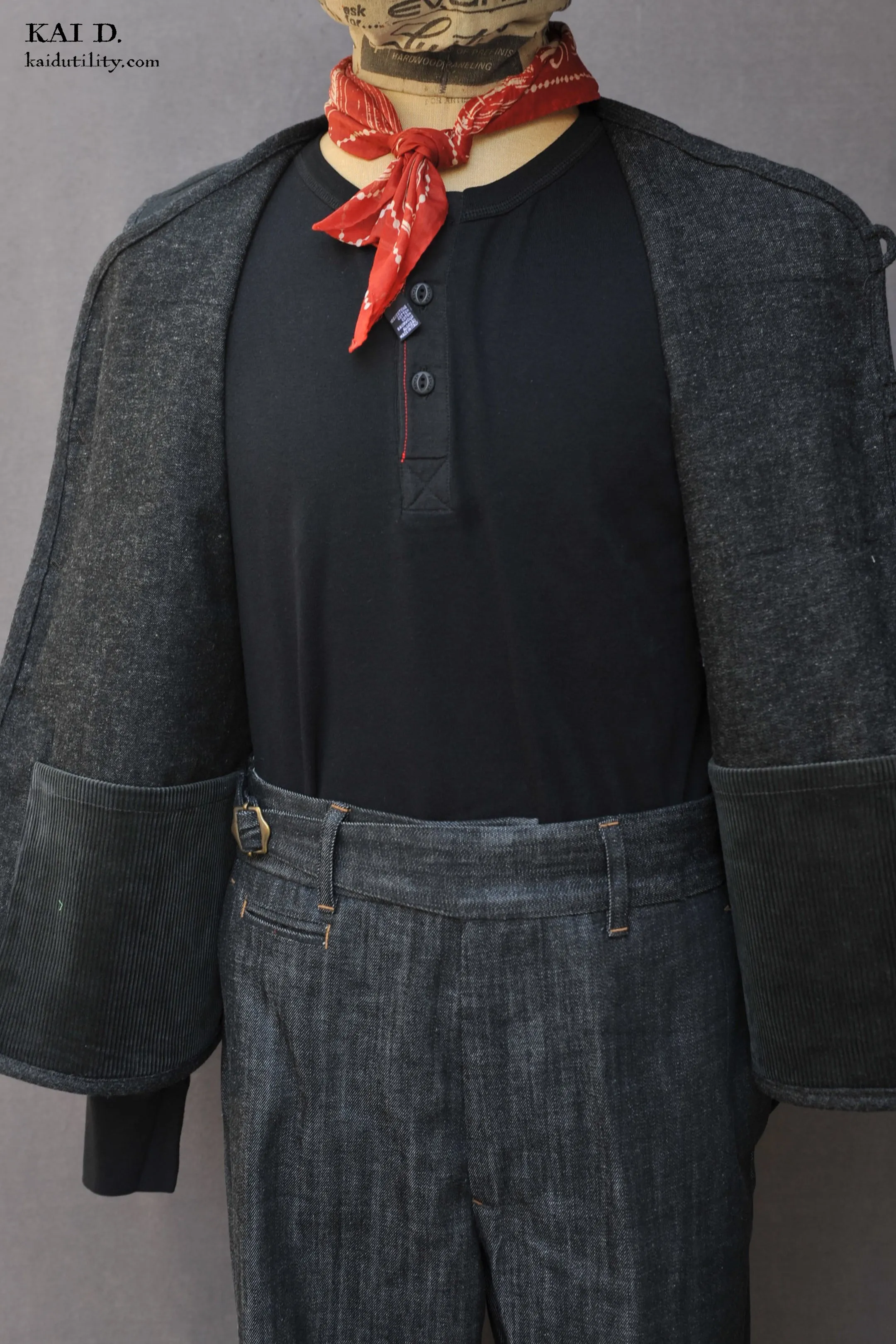 Cruiser Vest (longer version) - Boiled Wool - M, L