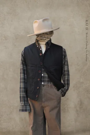 Cruiser Vest (longer version) - Boiled Wool - M, L