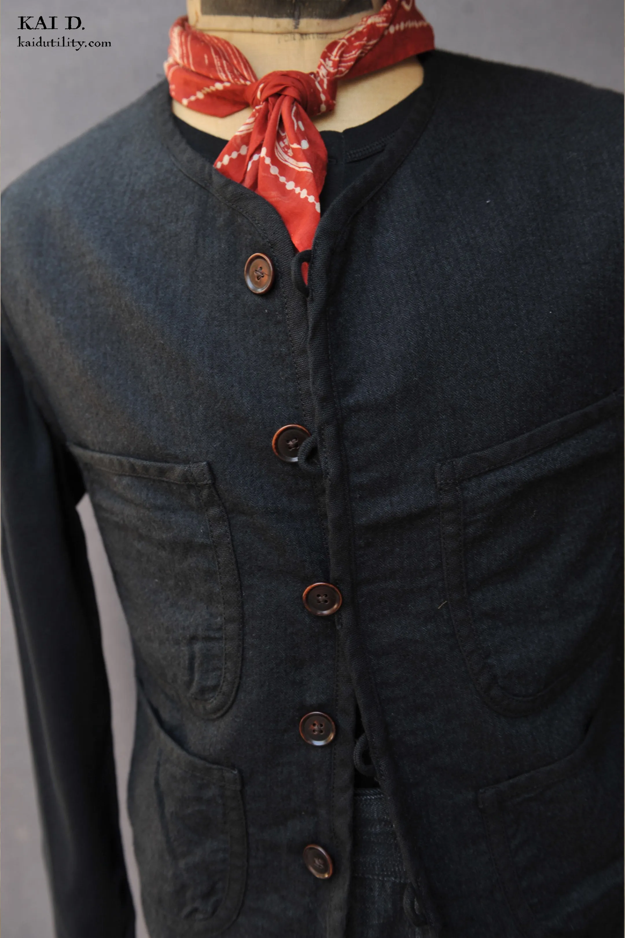 Cruiser Vest (shorter version) - Boiled Wool - L