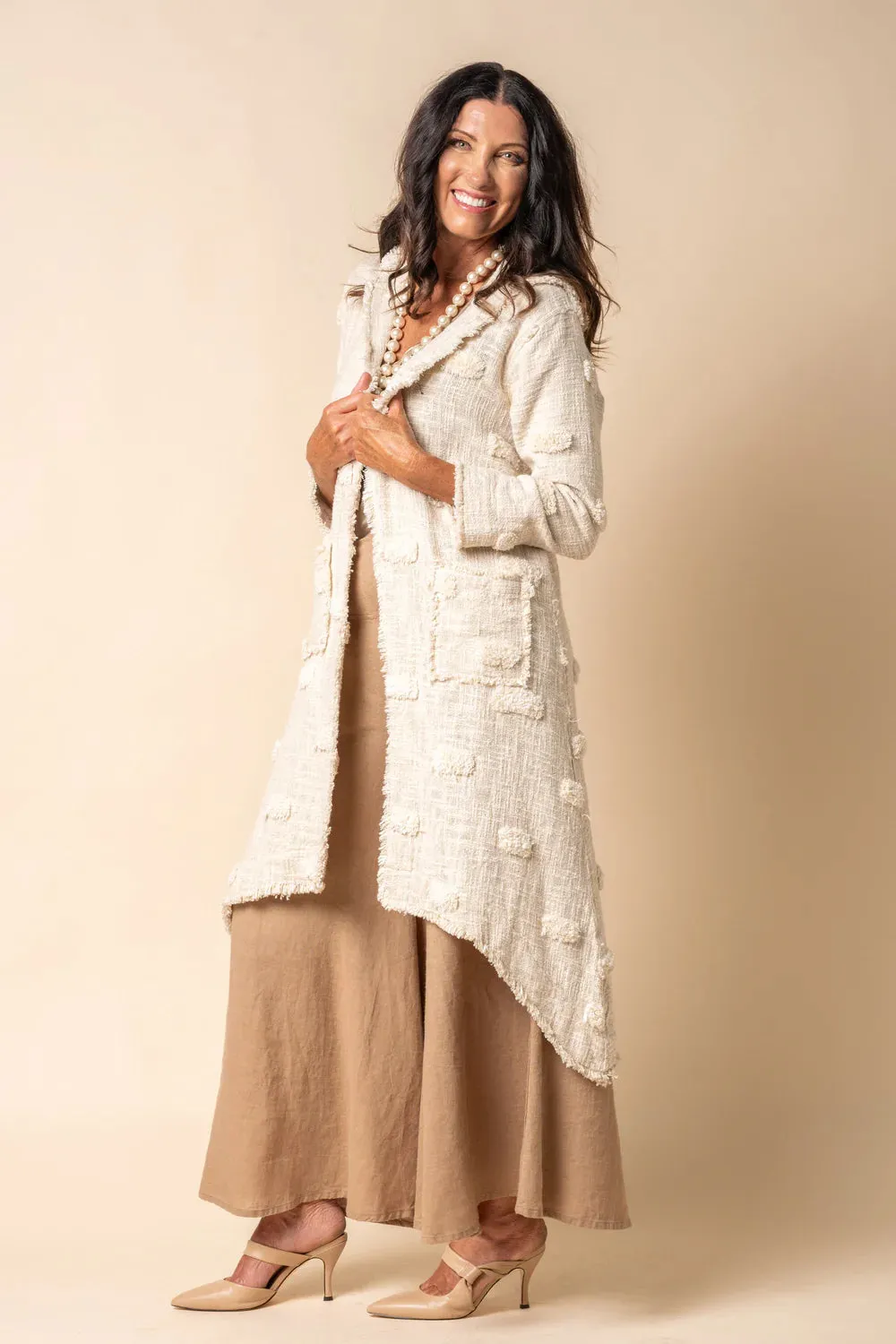 Dawson Cotton Jacket in Cream