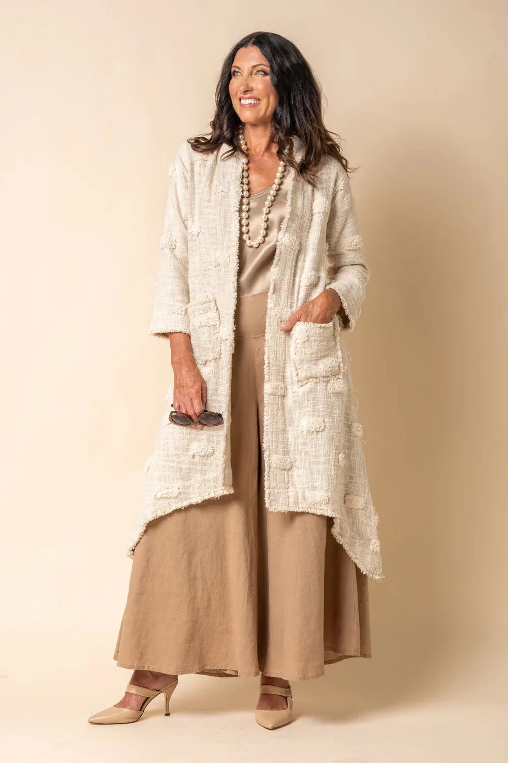 Dawson Cotton Jacket in Cream