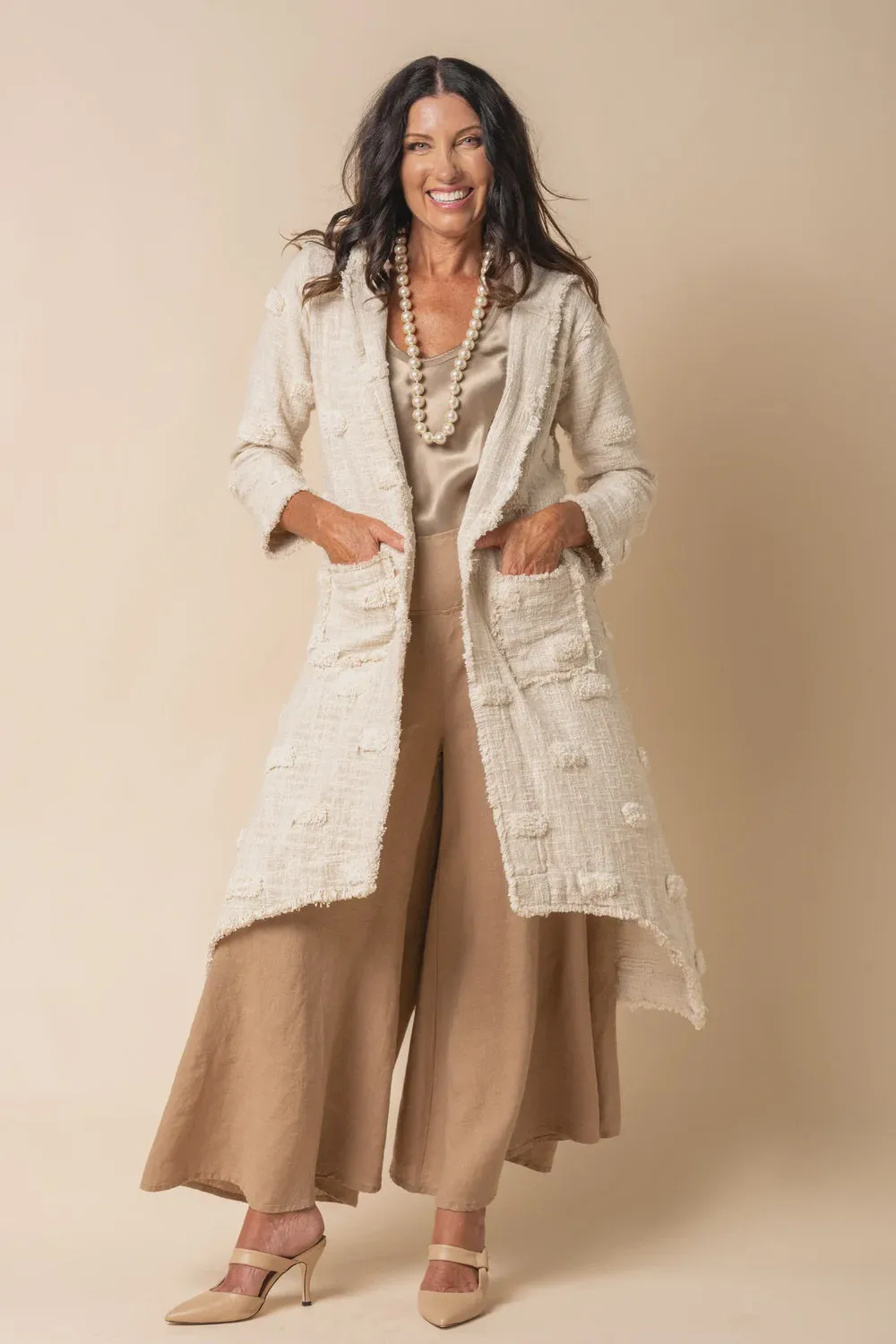 Dawson Cotton Jacket in Cream