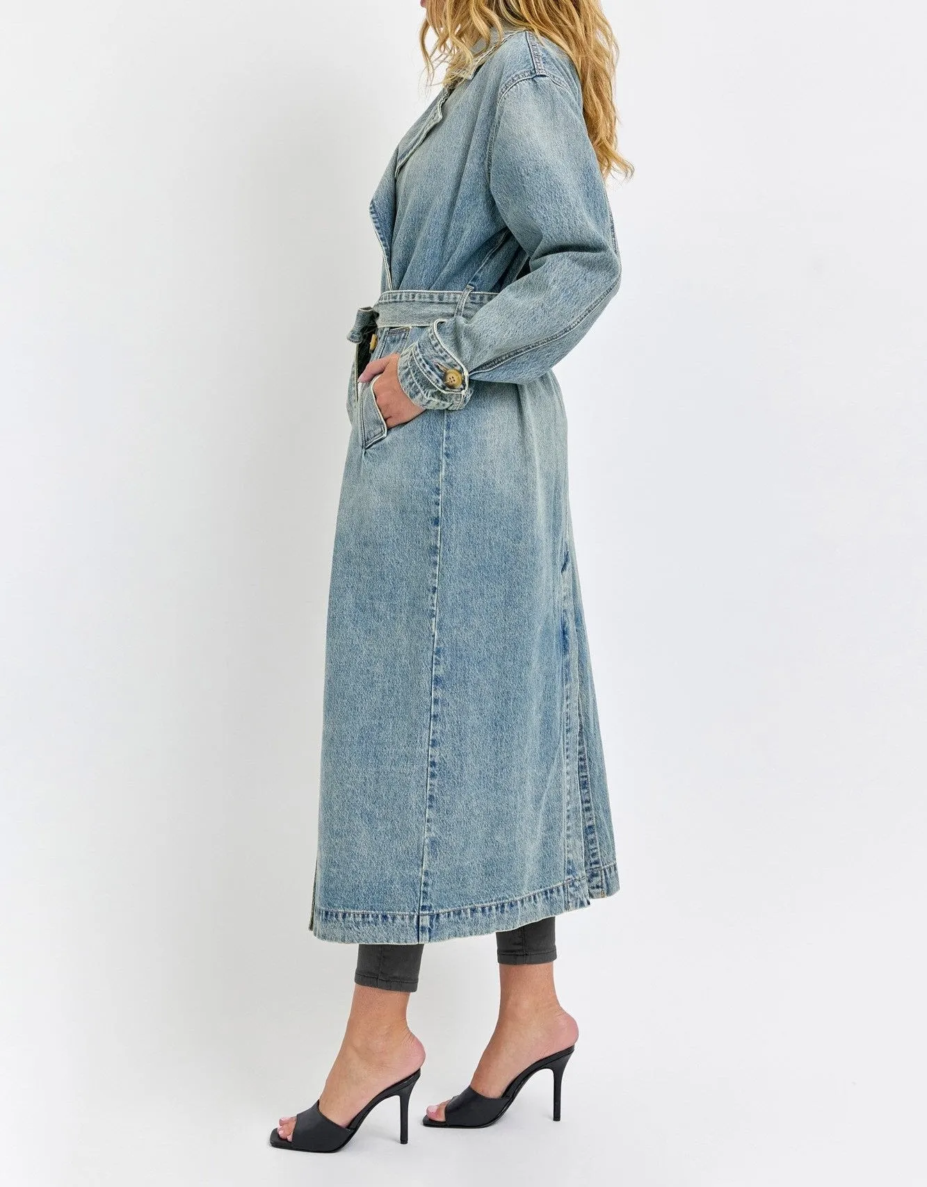 Denim Trench Coat