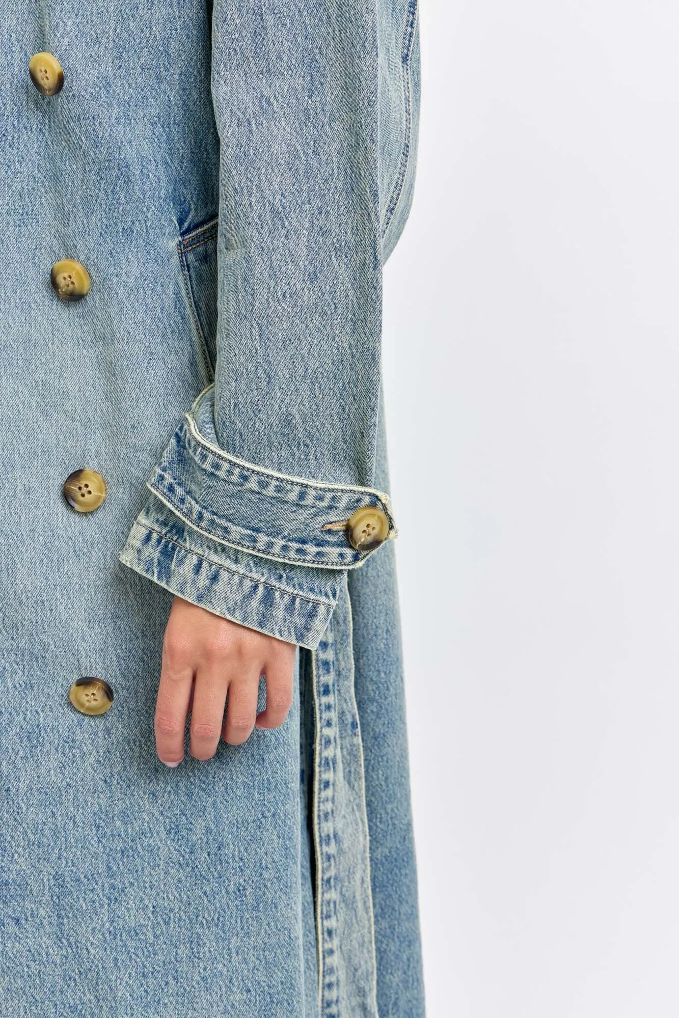 Denim Trench Coat