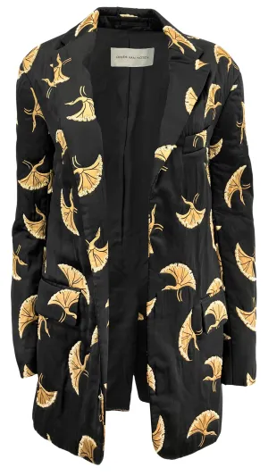 Dries Van Noten Embellished Bird Blazer in Black