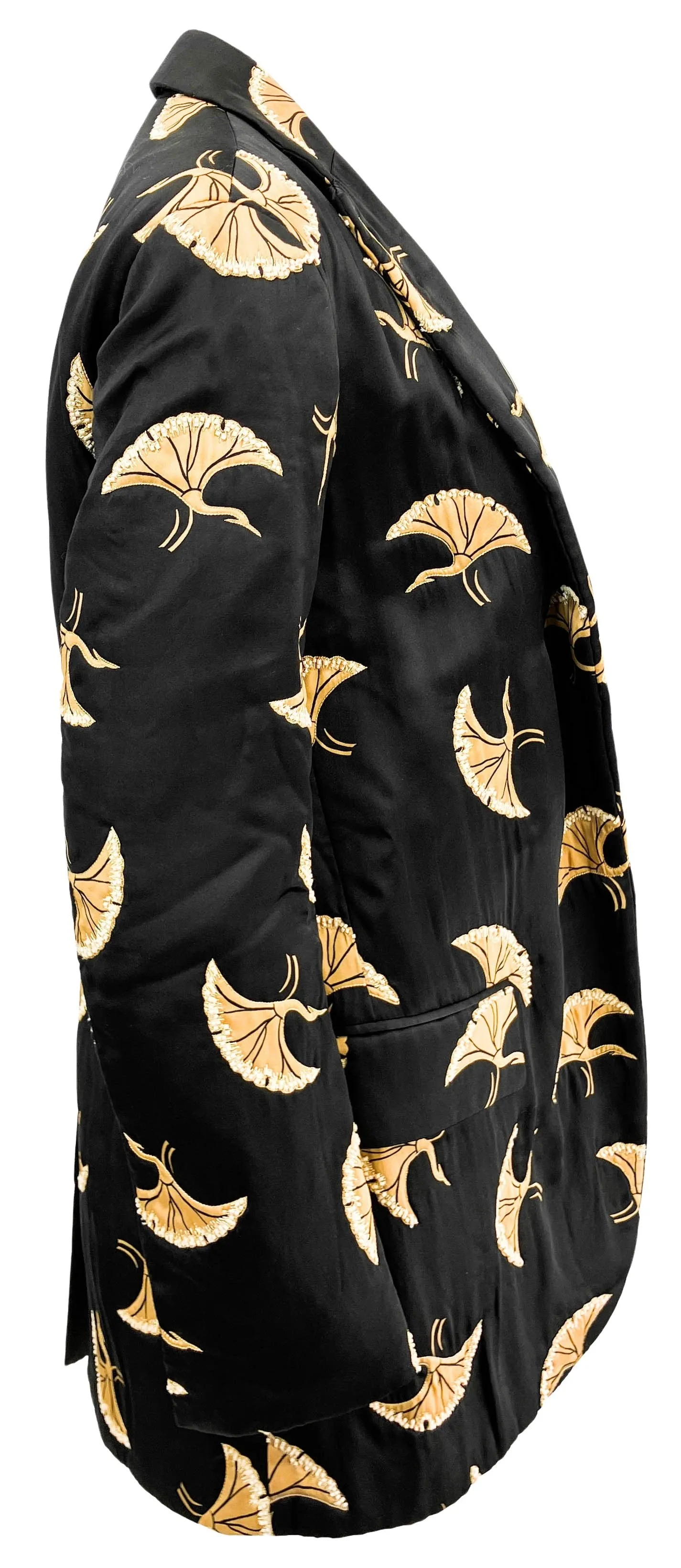 Dries Van Noten Embellished Bird Blazer in Black