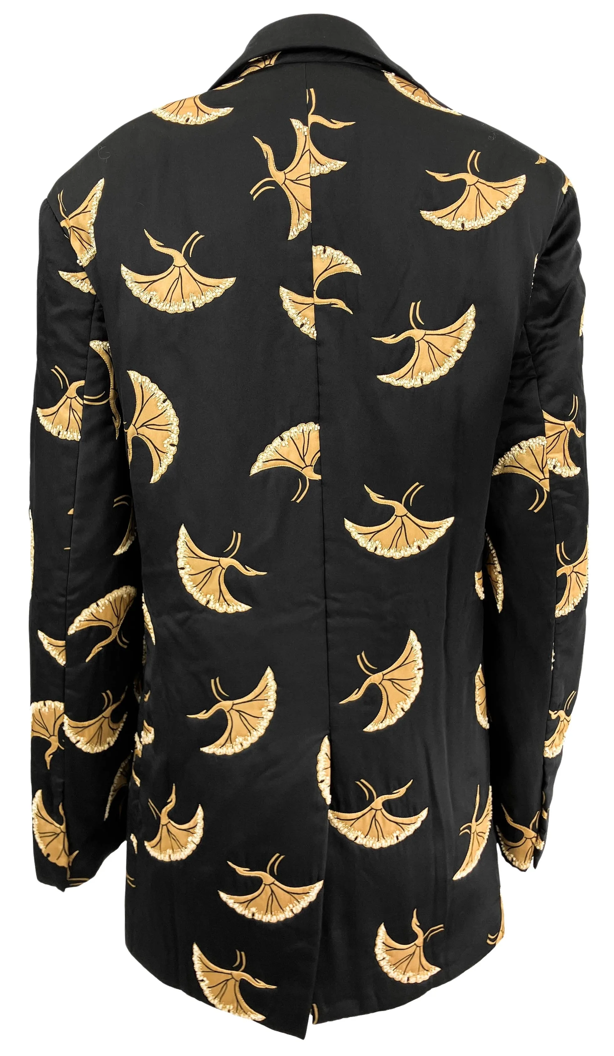 Dries Van Noten Embellished Bird Blazer in Black