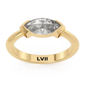 East West Marquise Diamond Engagement Ring - The Rosemary Ring