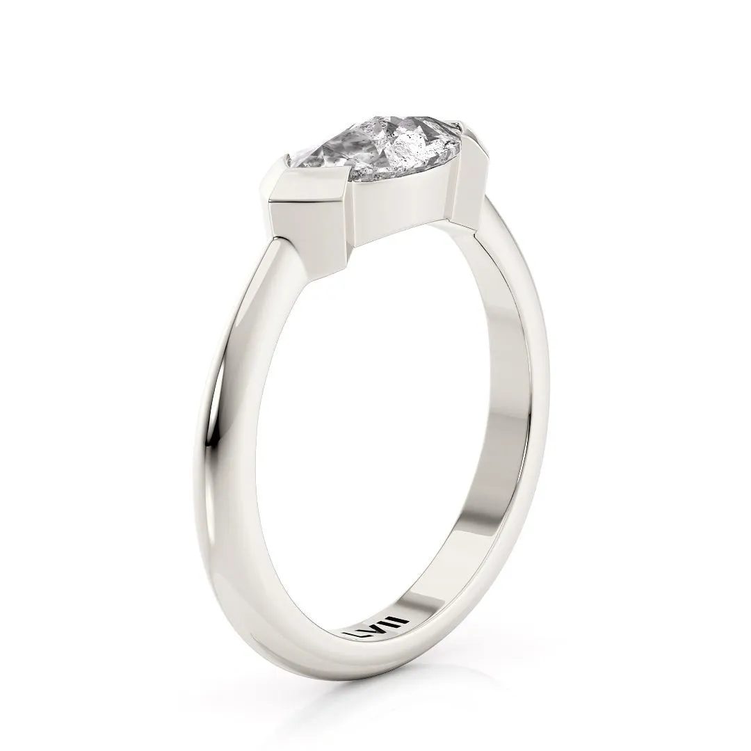 East West Marquise Diamond Engagement Ring - The Rosemary Ring