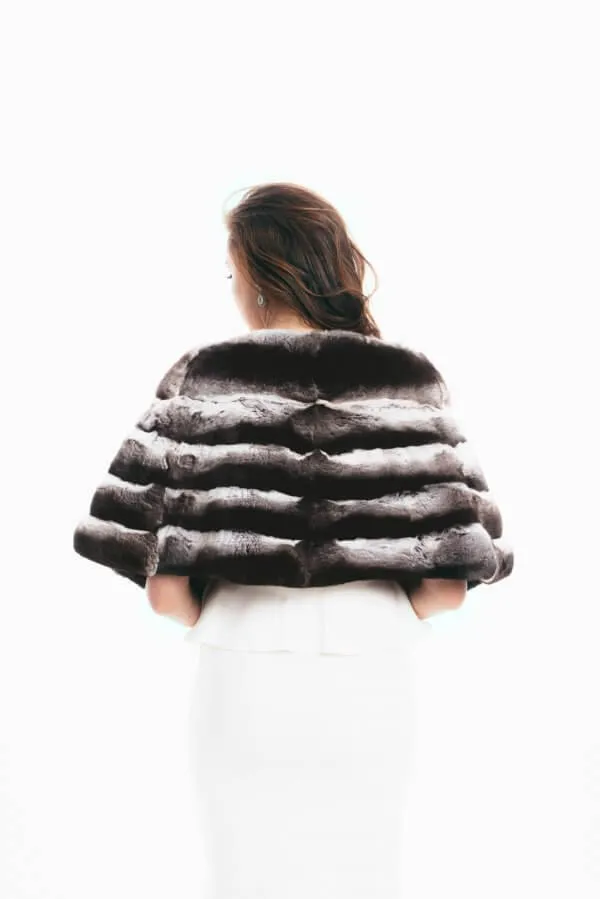 Genuine Chinchilla Fur Bolero