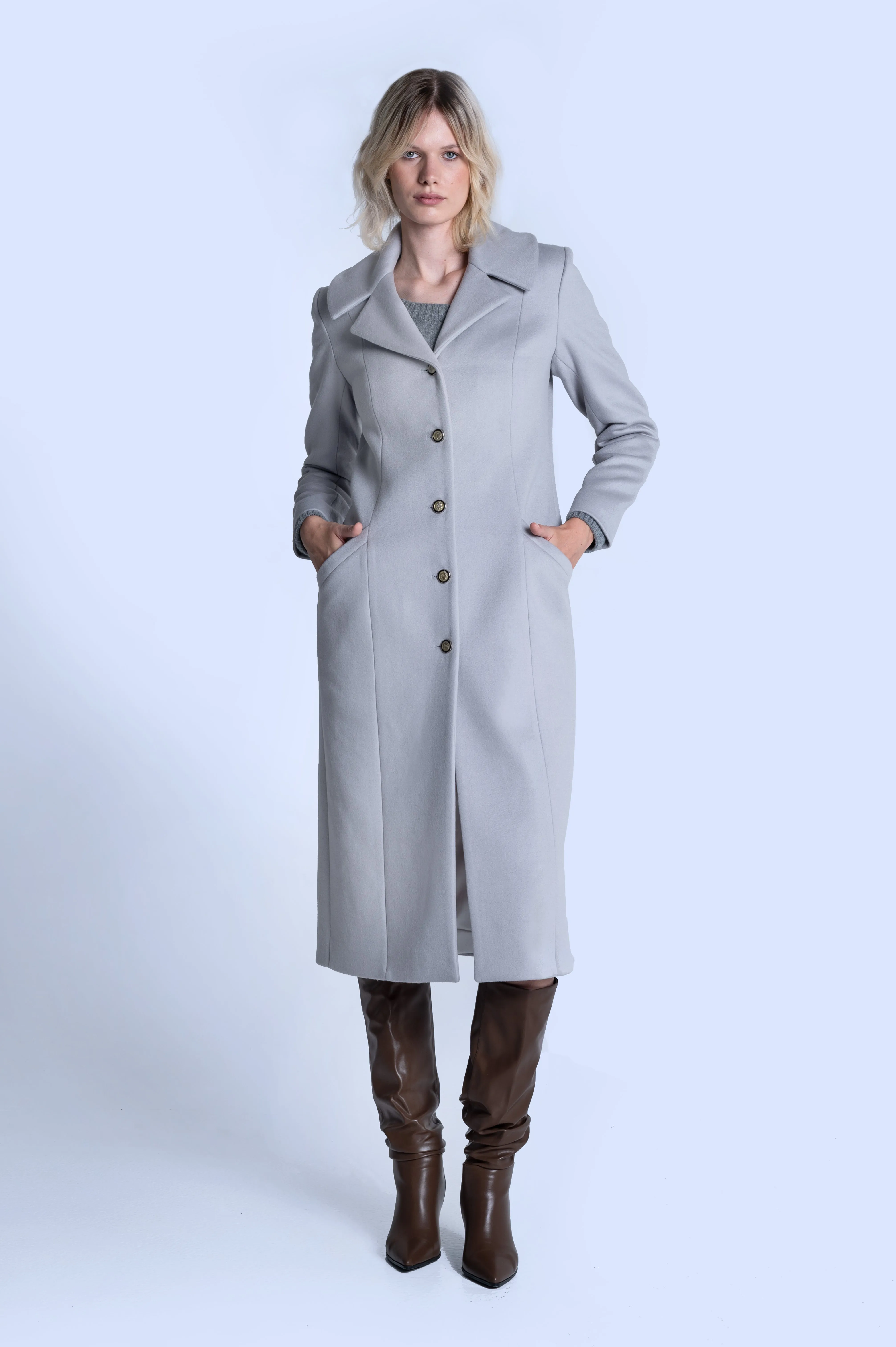 GREY CASHMERE COAT