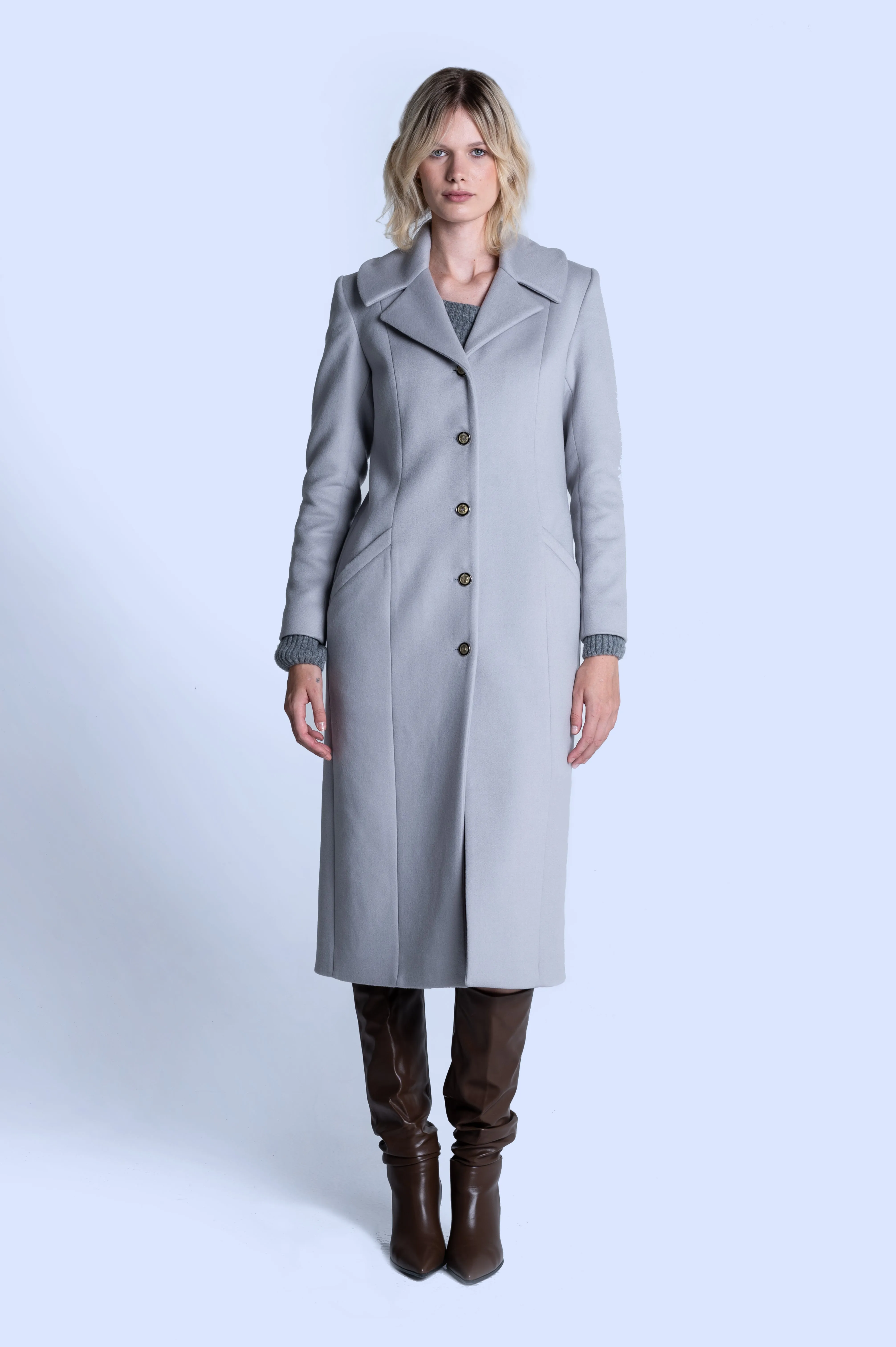 GREY CASHMERE COAT
