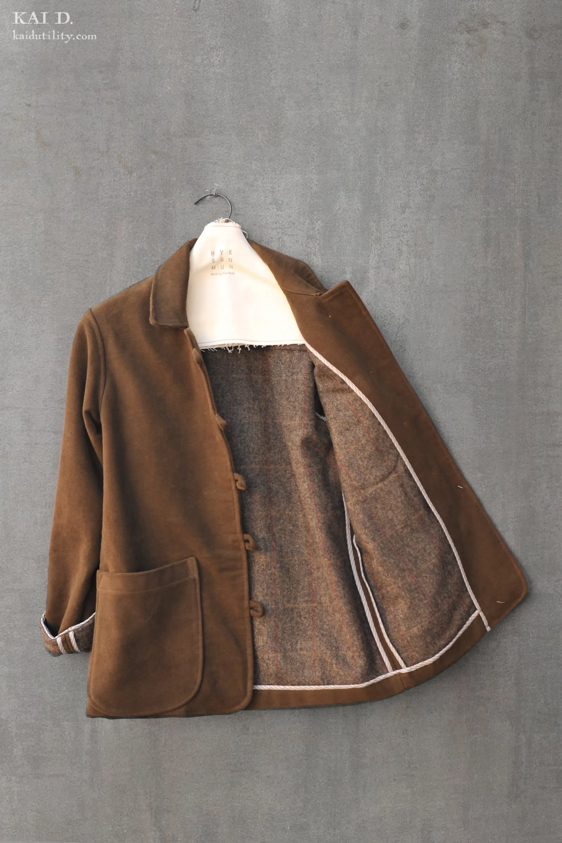 Heavy Moleskin Mead Jacket -  Brown