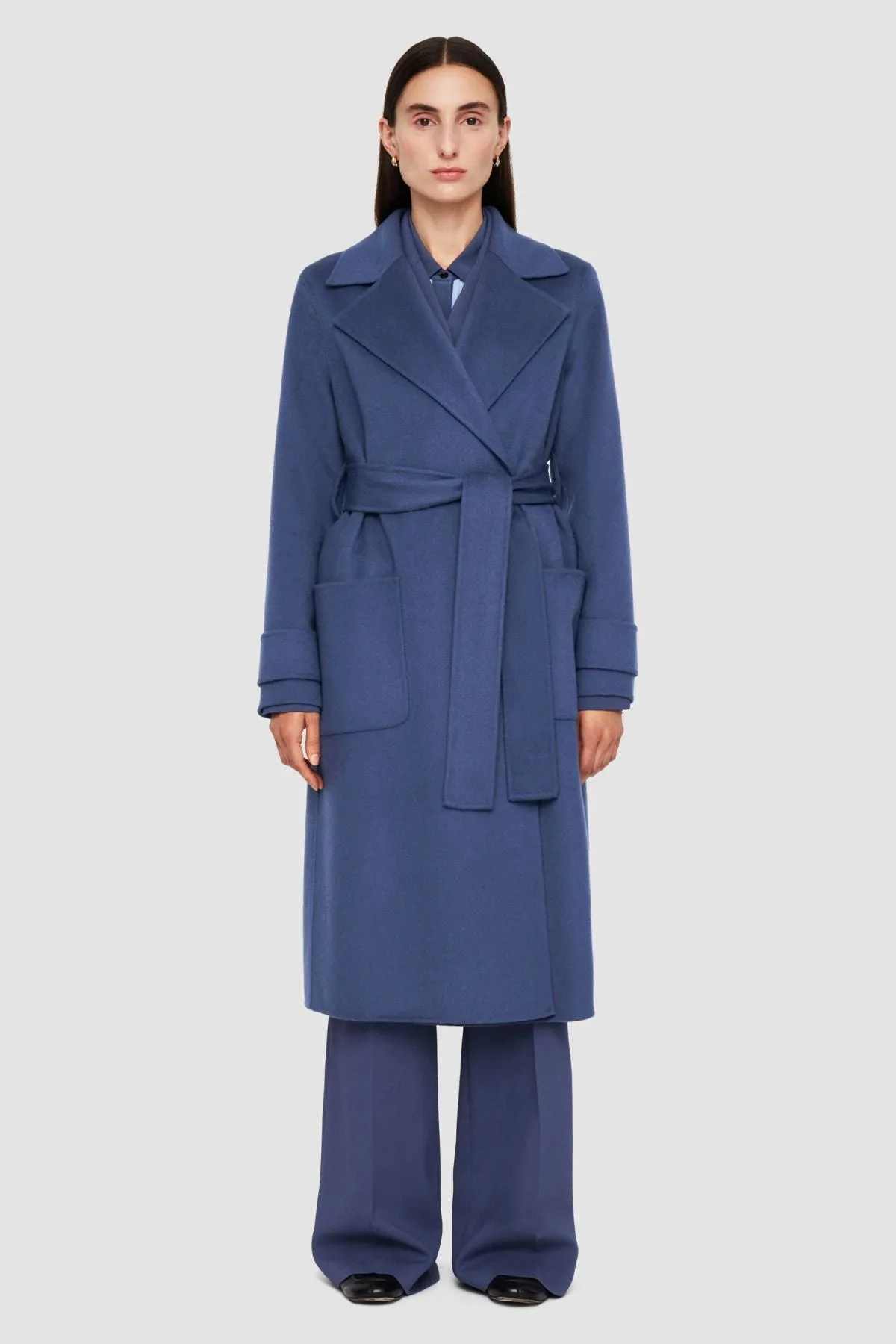 Joseph Arline Coat Cashmere Wool - Faded Blue