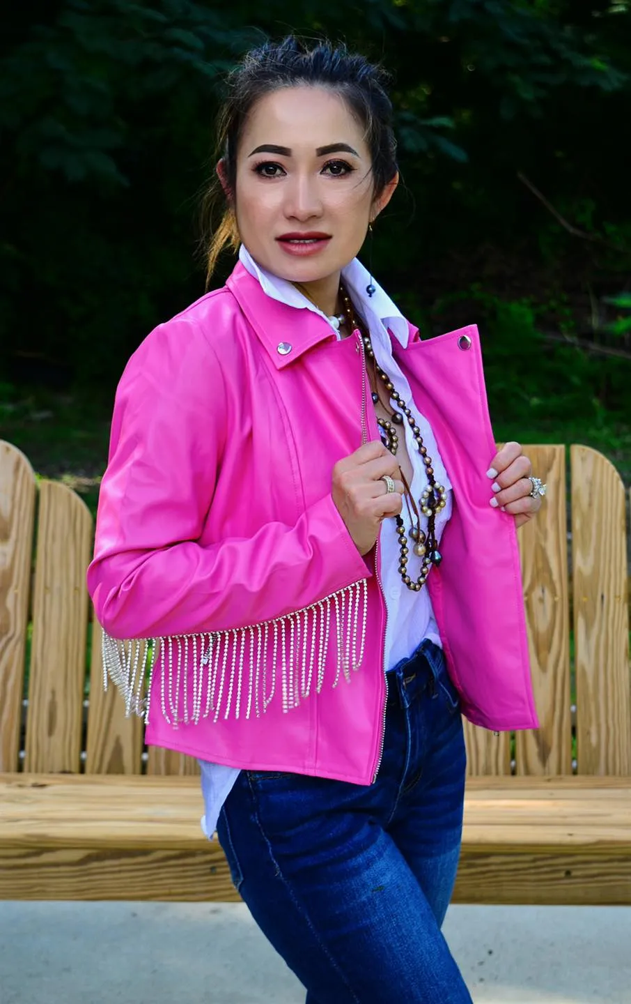 Let's Go Crazy Faux Leather Jacket