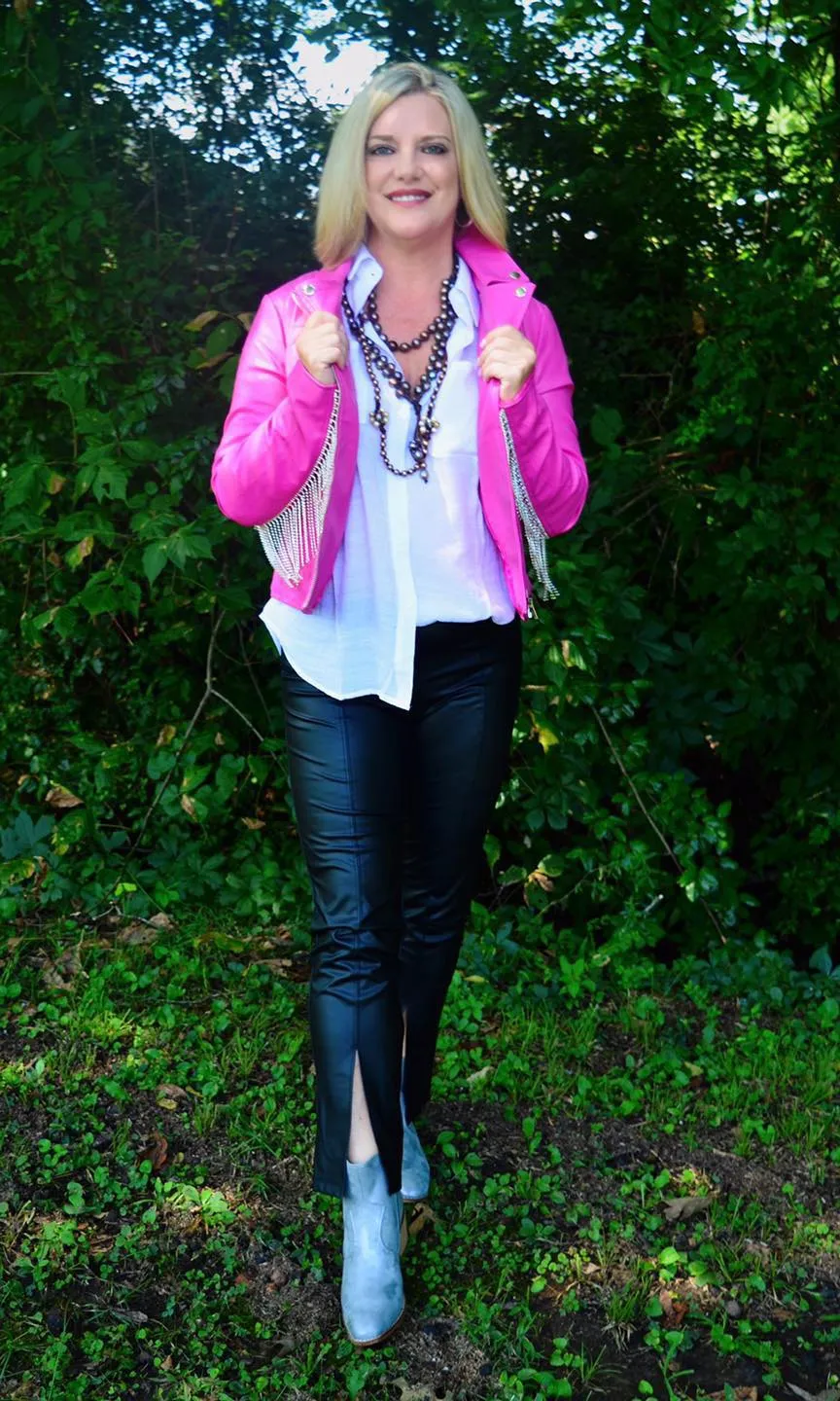 Let's Go Crazy Faux Leather Jacket
