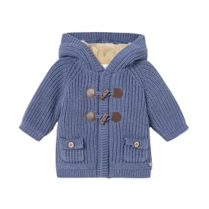 Lined Hooded Cardigan - Bright Ocean by Mayoral - FINAL SALE