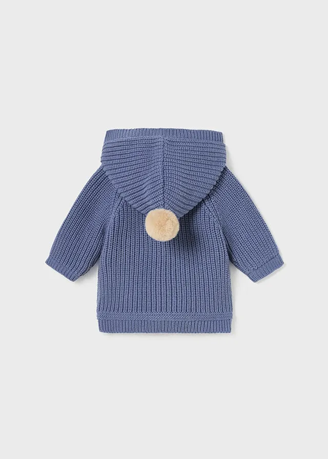 Lined Hooded Cardigan - Bright Ocean by Mayoral - FINAL SALE