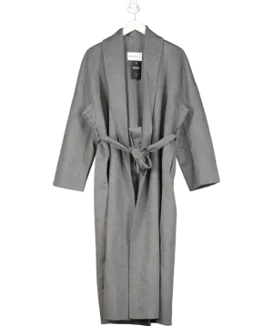 Marcela Grey Enza Cashmere Blend Robe Coat Ash One Size
