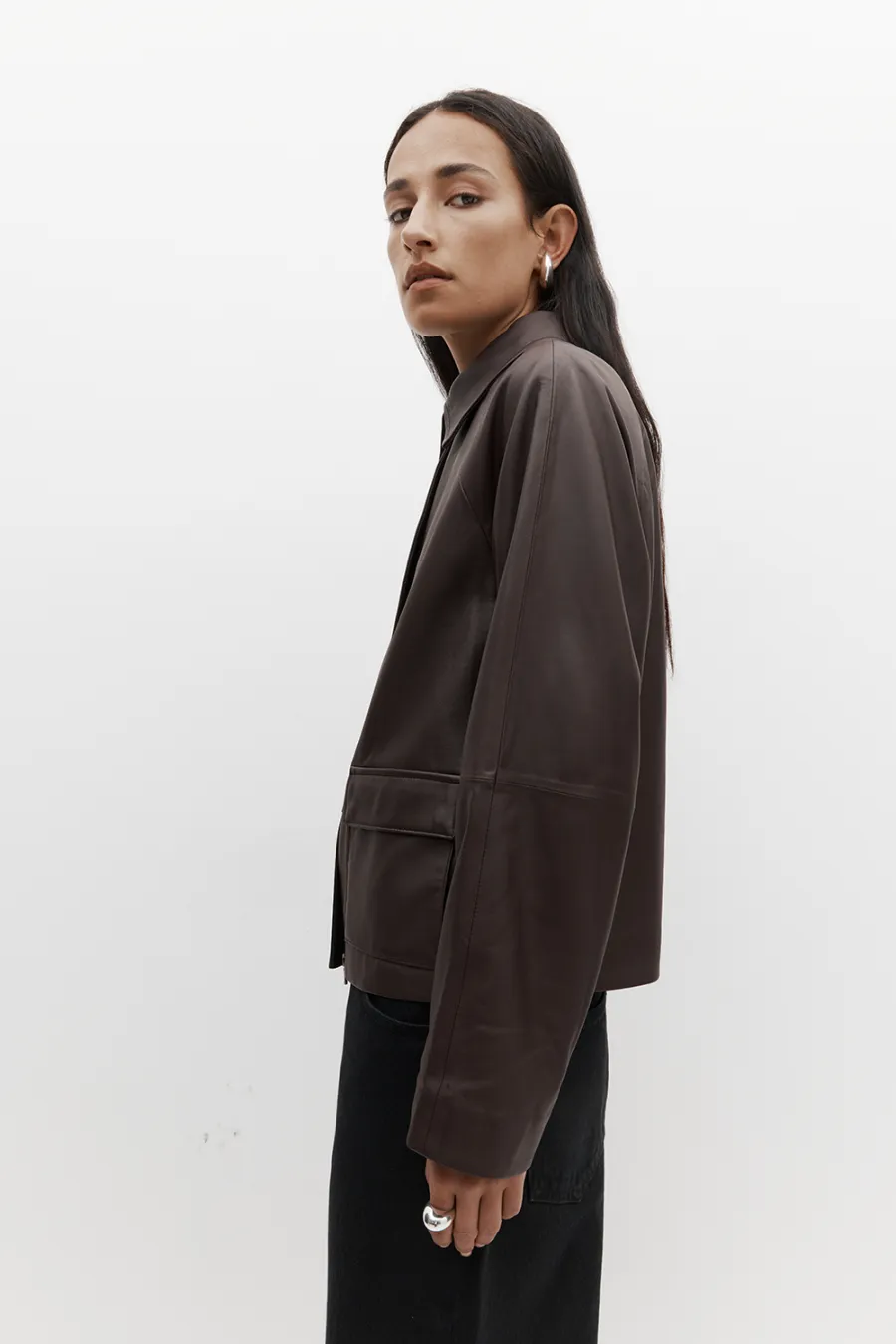 Mo Leather Jacket Balsamic