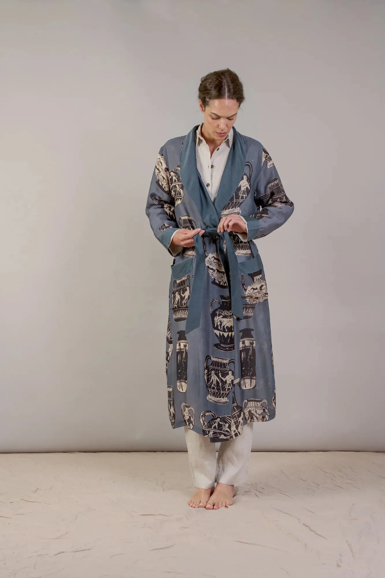 Pots Charcoal Gown