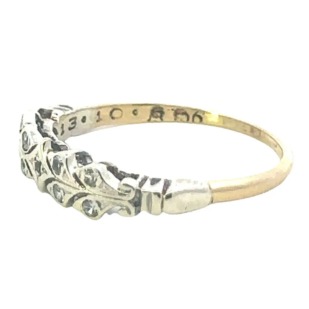 Radiant Reverie: 9ct Yellow & White Gold Synthetic Spinel Ring