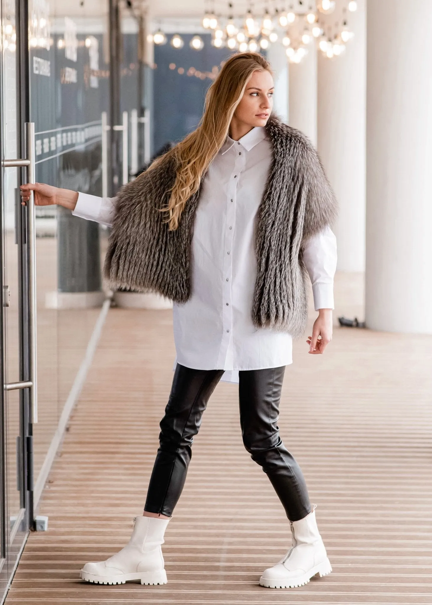 Silver Fox Fur Stole