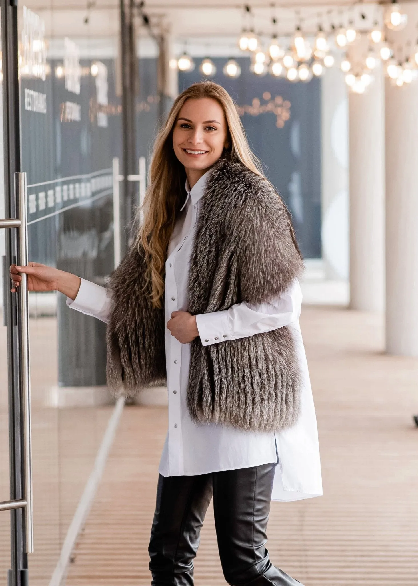 Silver Fox Fur Stole
